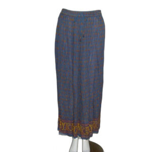 FUNKY PEOPLE Broomstick Skirt, 28"+,  Krinkle, Elastic Waist/Drawstring, Vintage
